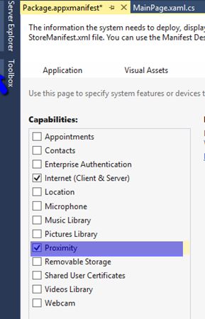 Proximity capability